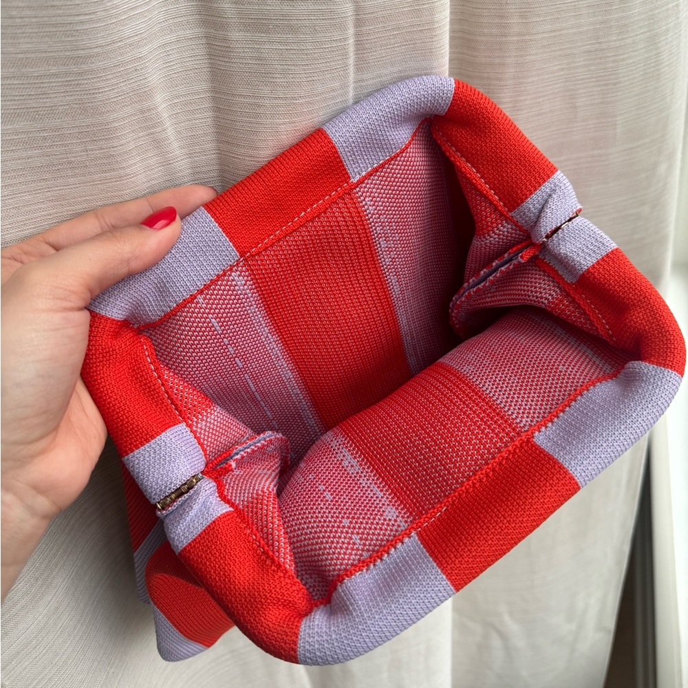 Red and Purple Striped Clutch - Picture 3 of 5